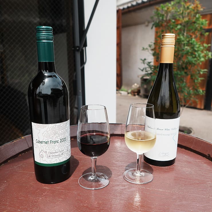 ワイングラス＆ボトル