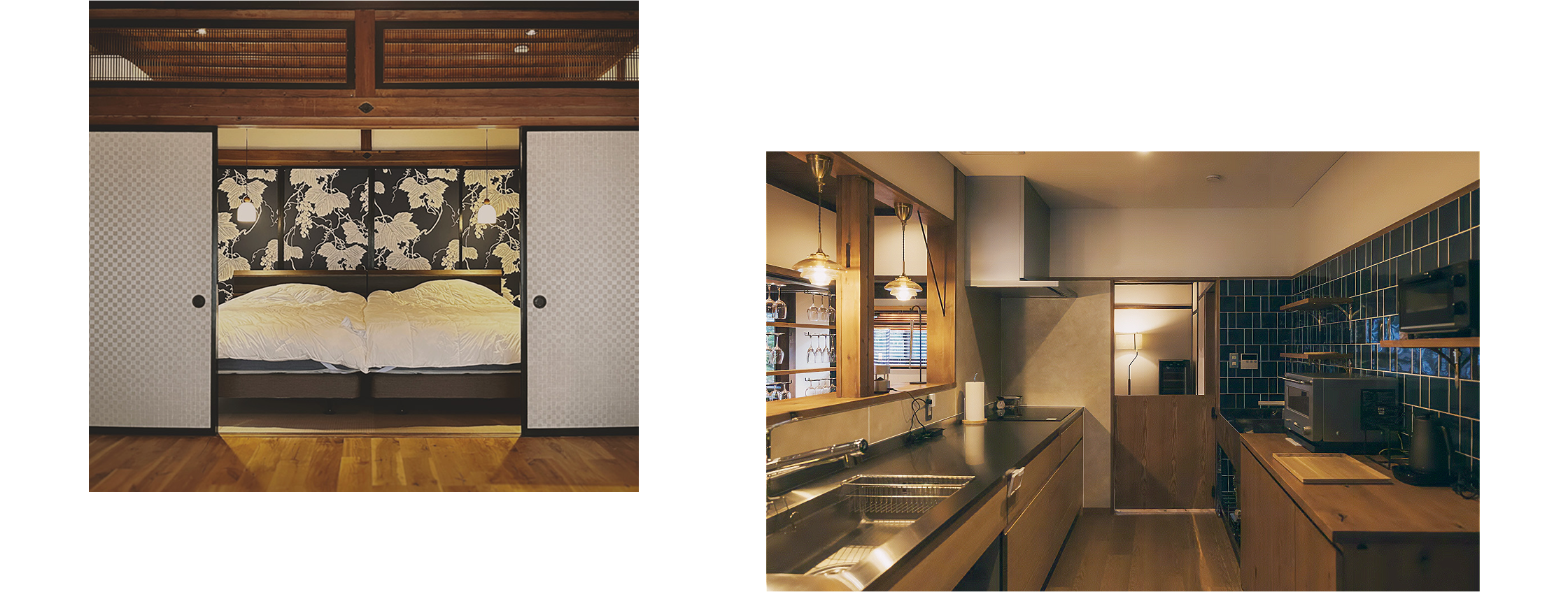 寝室とキッチン