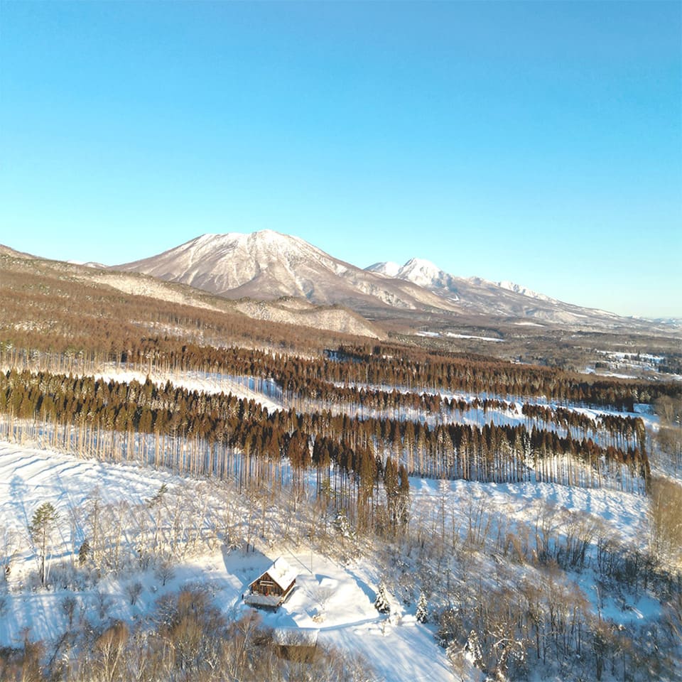 大自然の中のヴィラ